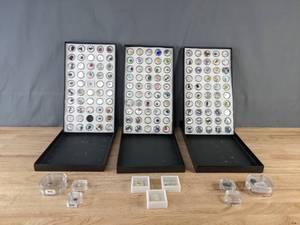 lot 132 image: Collection of (3) Organized Boxes of Gemstones, Rocks and Crystals and More  B