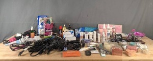 lot 155 image: Hair, Personal Hygiene and Toiletries, Including Curling Irons, Body Wand and AuraWave B