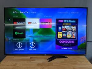 lot 7 image: 55 TCL Roku TV Model 55S431 N