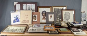lot 191 image: Large Assortment of Artwork, Prints, Frames, Kikuyu Girl, Martin Luther King Jr. Quote, Booker T. Washington Monument Framed Dcor and More K