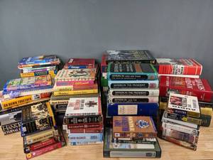 lot 243 image: Assorted Books, Books on CD and Cassette (Travel Guides, Presidents, US & World History, Theology, etc) S