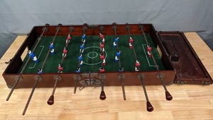 lot 44 image: Vintage Folding Tabletop Foosball Game  S