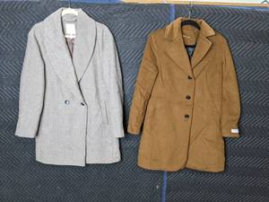 lot 73 image: Pair of Dressy Womens Coats Calvin Klein Size SP, Avec Les Filles Size Medium  Q
