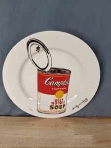 lot 17 image: Limited Edition Andy Warhol Campbells Beef Noodle Soup Plate Platter 2141000   A