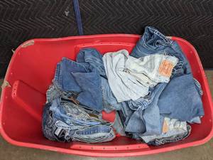 lot 85 image: Resellers Paradise Mens & Womens Denim Lot (Levis, Carhart, Miss Me, Hollister, Calvin Klein, and More) H