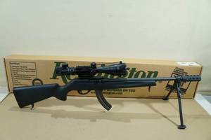 lot 10 image: Remington 597 AAC-SD .22 LR Semi-Automatic Rifle with Scope, Bipod, Muzzle Brake