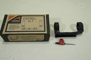 lot 35 image: Aero Precision Ultralight Scope Mount - 30mm - Standard Relief, Anodized Black