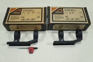 lot 36 image: 2 Aero Precision Ultralight Scope Mounts - 30mm - Extended Relief, Anodized Black