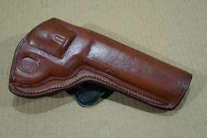 lot 50 image: Rigid Leather Revolver Holster
