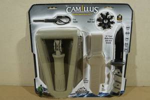 lot 72 image: Camillus Adventure Pack with Knife, Fire Starter, Shovel and Multi-Tool
