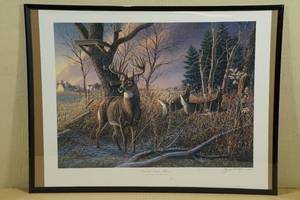 lot 90 image: Signed Bud Grant and James A Meger Framed Art Shoulda Been There