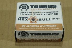 lot 96 image: 20 Taurus Hex Bullet .45 ACP 185 Gr HP Copper Bullet Ammo