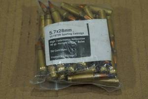 lot 112 image: 50 FNH 5.7 x 28mm 40 Gr Hornady V-Max Ammo
