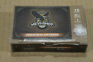 lot 125 image: 5 Hevi Shot Personal Defense 12 Gauge 2-34 T Shot Shotshells