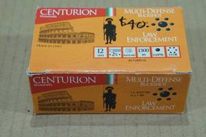 lot 126 image: 10 Centurion LE Multi-Defense Buckshot 12 Gauge 2-34 Shotshells