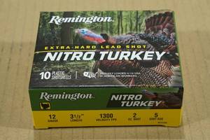 lot 131 image: 10 Remington Nitro Turkey 12 Gauge 3-12 5 Shot Shotshells