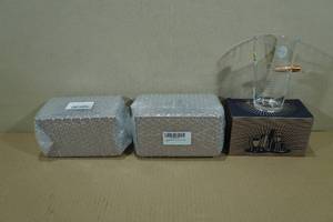 lot 137 image: Set of 3 Lucky Shot Beer Glasses with Embedded 50 Cal Bullet -18th Amendment