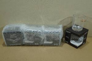 lot 142 image: Set of 4 Lucky Shot 10 oz Rocks Glasses with Embedded Bullet