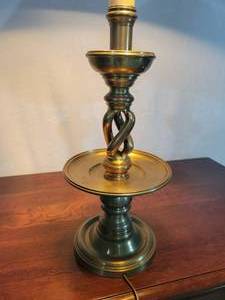 lot 45 image: Vintage Brass Lamp by Chapman.