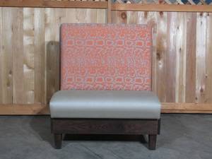37x25x44 Beautiful Booth Seat with High-end Fabric