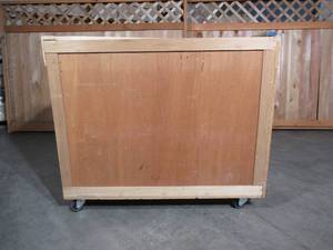 Rolling Crate with Dividers heavy duty - 49x24x42.5