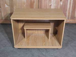 40x23.5x30 - Utility rolling cart with shelf and step