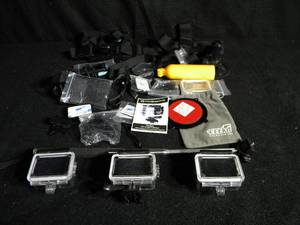 Premier Active Voyager Waterproof HD Action Cameras (3 Various Cameras and Attachments)