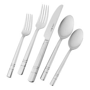 Brand New J.A. Henckels Madison Square 65-Pc. 1810 Stainless Steel Flatware Set - Service for 12