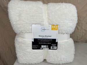 New FullQueen Sherpa Blanket