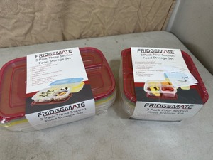 2 New Sets of Fridgemate Sectioned Food Storage
