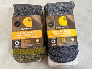 4 New Pairs Carhartt Steel Toe Crew Socks