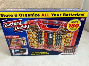 New Battery Daddy Battery Organizer with Tester