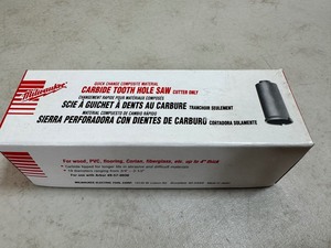 New Milwaukee Carbide Tooth Hole Saw 1 18 inch