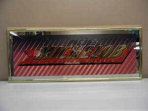 lot 9 image: VINTAGE MICHELOB THE AMERICAN BEER BAR SIGN  MIRROR - NICE - COOL OLD SCHOOL PIECE - APPROX 33 By 14 - SEE PICTURES