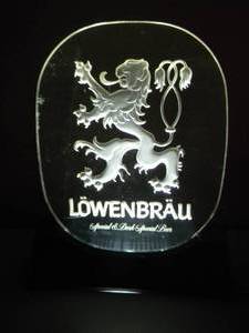 lot 28 image: VINTAGE LOWENBRAU SPECIAL & DARK SPECIAL BEER LIGHTED SIGN - NICE - WORKS - COOL PIECE - APPROX 10 By 12 - SEE PICTURES