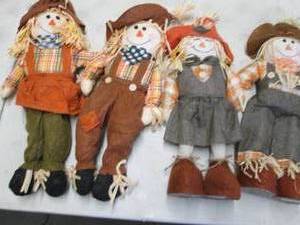 4 Fall Scarecrows...