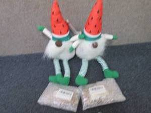 2 Watermelon Summer Gnomes, 2 Brida...