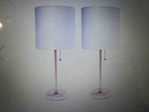 Limelights Rose Gold Stick Lamp wit...