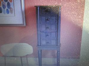 Linon Theresa Jewelry Armoire open ...