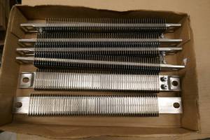 lot 47 image: 6 New Tempco heaters with fins, 1250W, 240V  all new