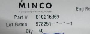 lot 89 image: Box of 250 New Minco grounding straps - vary from 17 in to 25