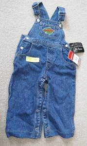 lot 139 image: Toddler 2T Wild blue jean bibs by Reebok