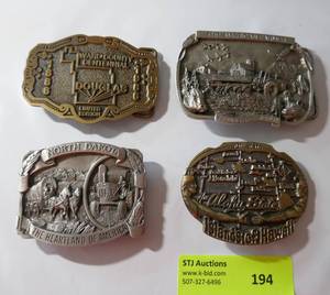 lot 194 image: Limited Edition Pewter belt buckles