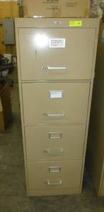 lot 206 image: 4 drawer file cabinet