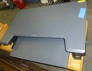 lot 215 image: Ergotron SitStand elevating stand for monitor and keyboard so you can work standing