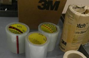 lot 201 image: 8 Rolls of 3M  4 inch wide label protection tape