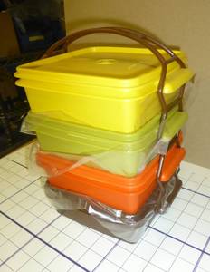 lot 254 image: New Tupperware stack of lunch containers
