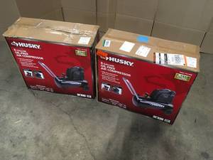lot 26 image: Husky 8G 150 PSI Hotdog Air Compressor, Customer return , Review all pictures