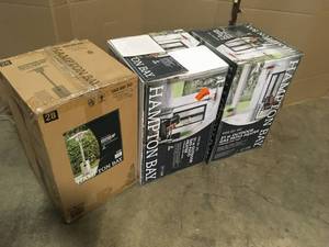 lot 2 image: Hampton Bay 48000 BTU Stainless Steel Patio Heater, Lot of 3, Review all pictures