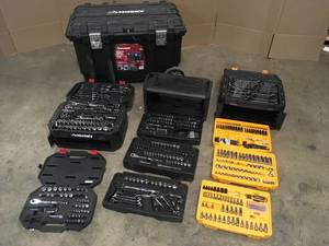 lot 5 image: Mix Lot of Mechanic Tool Sets, Open Box, Review all pictures